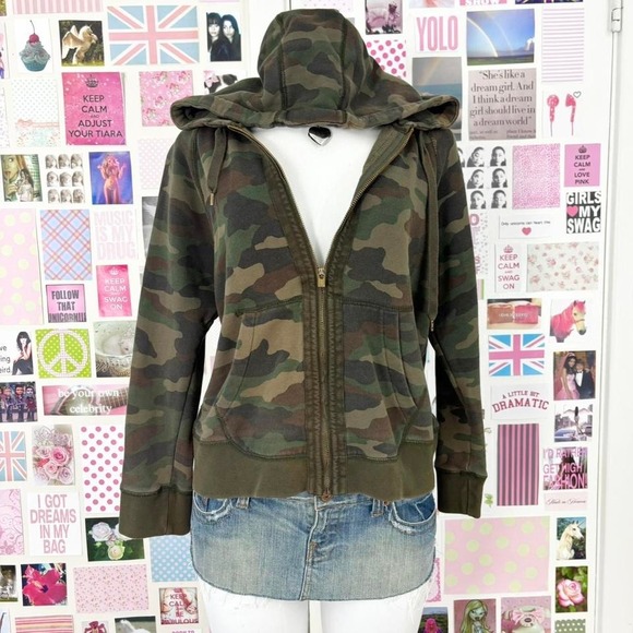 y2k zip hoodie french terry size XL - Picture 6 of 8